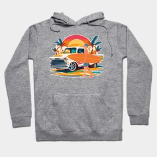 summer time at sea beach for surfing Hoodie